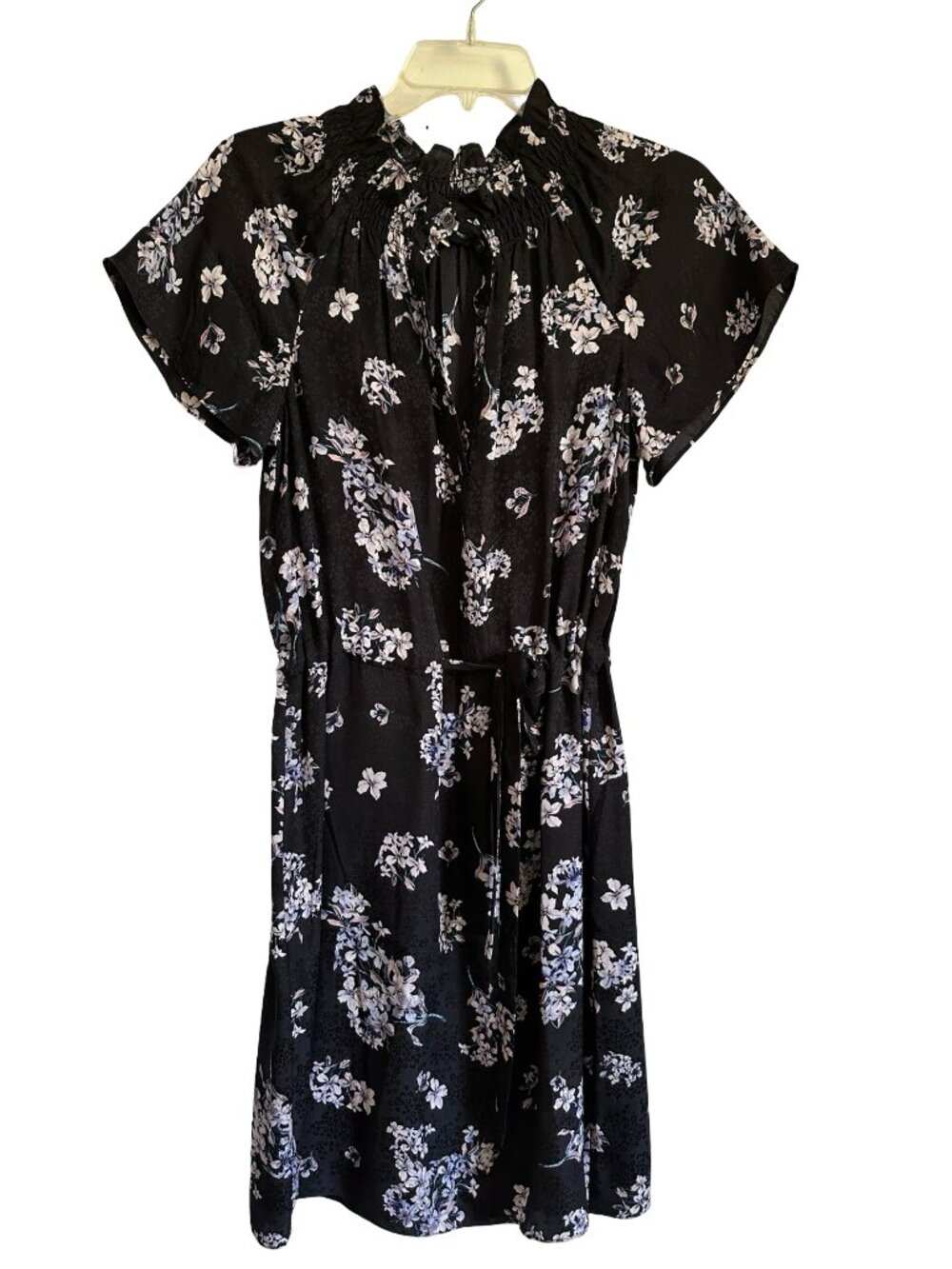 Rebecca Taylor Silk Dress 0 Floral High Neck Midi Floral Anthropologie XS